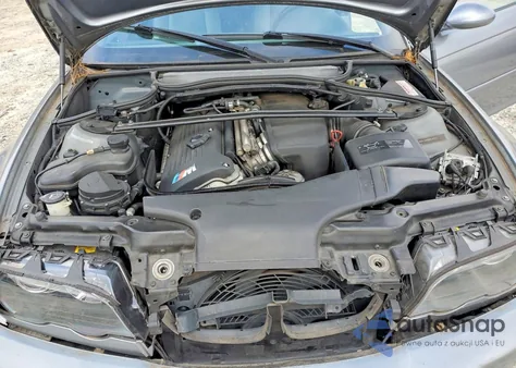 2005 BMW M3 z USA, uszkodzony, nr VIN WBSBR93485PK10256